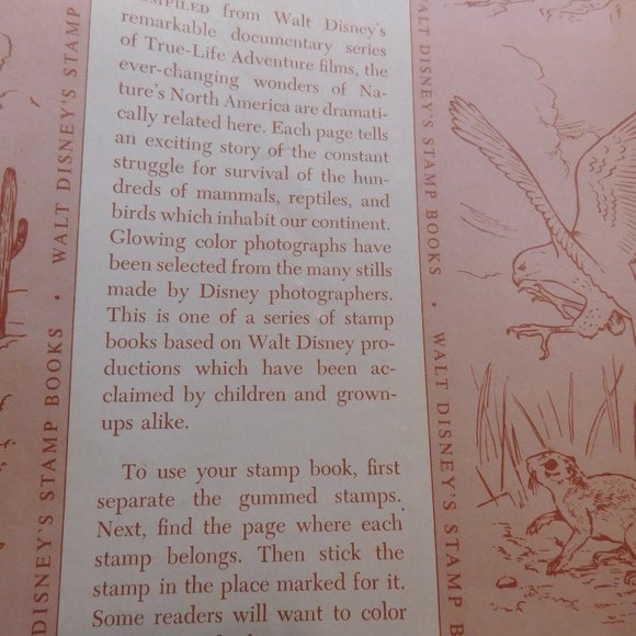 Walt Disney's True Life Adventures Stamp Book VINTAGE 1955 - Picture 9 of 9